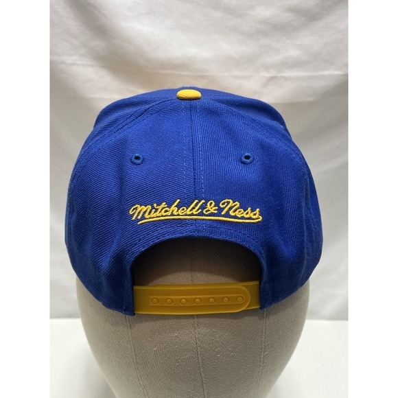 NEW Golden State Warriors Mitchell & Ness Snapback Cropped Logo Hat Cap - Picture 5 of 9